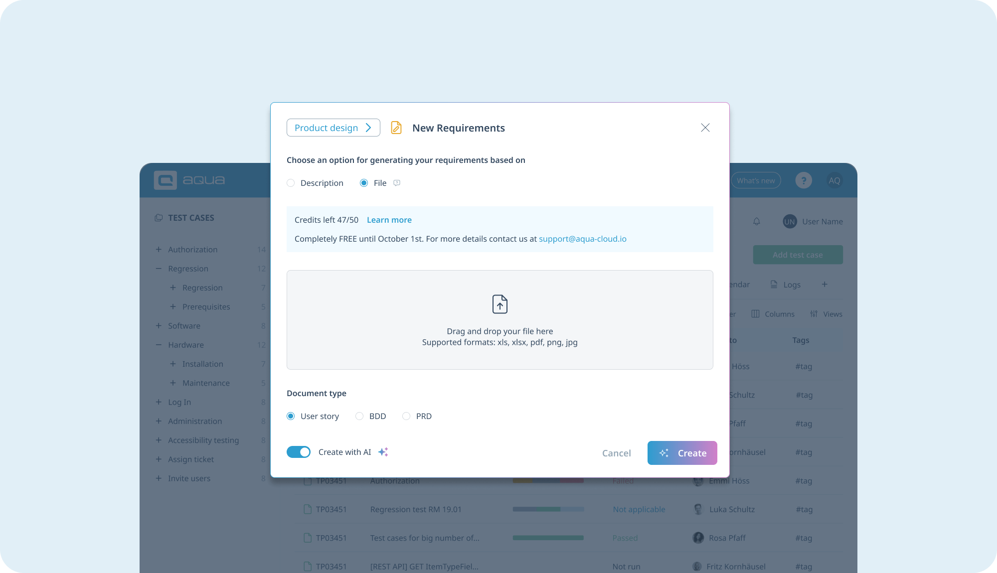 Turn media files into actionable requirements